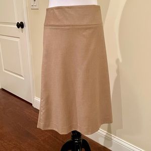 BNWT Banana Republic Camel A-Line Skirt, Sz. 14.